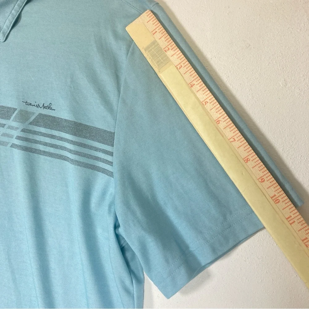 Travis Mathew Polo Shirt Mens Size XL Blue Even Money Golf City Outdoor - Picture 8 of 16